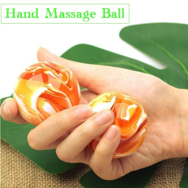 2 Pcs 50mm Chinese Baoding Balls Fitness Handball Therapy Health Exercise Stress Relaxation Hand