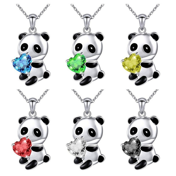 Cute panda clearance necklace