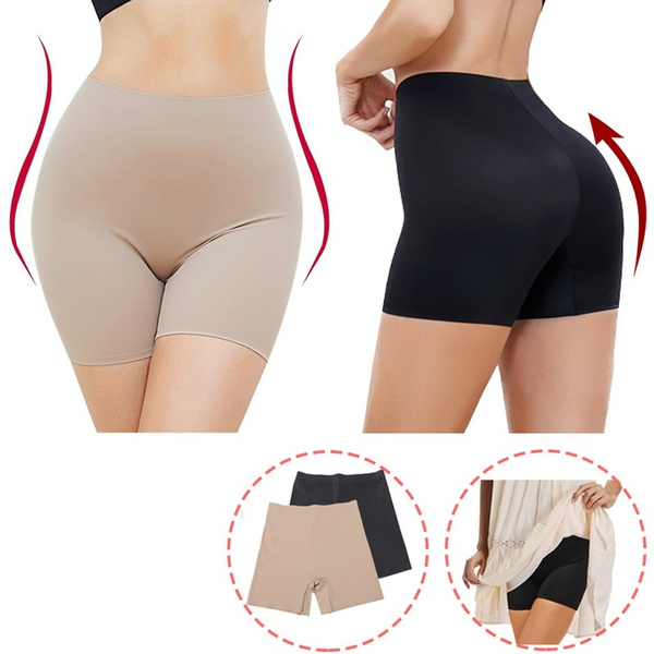 Summer Fashion Women's Slip Shorts for Under Dresses Anti Chafing Ice Silk  Panties Seamless Under Skirt Shorts Boxers Shorts Safety Pants