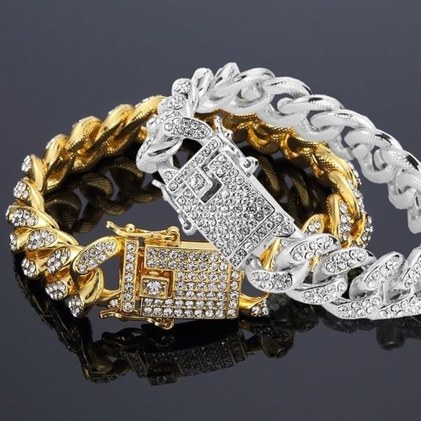 24k gold diamond bracelet