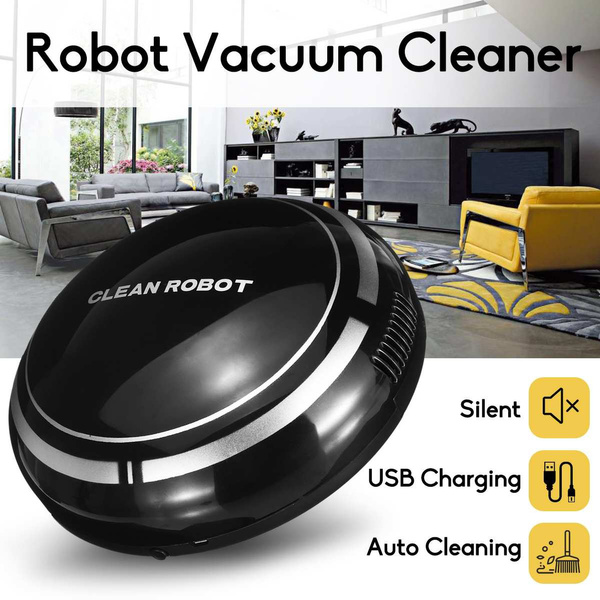 Automatic Smart Robot Vacuum Cleaner Sweeping Mopping Rechargeable Auto Cleaning 
