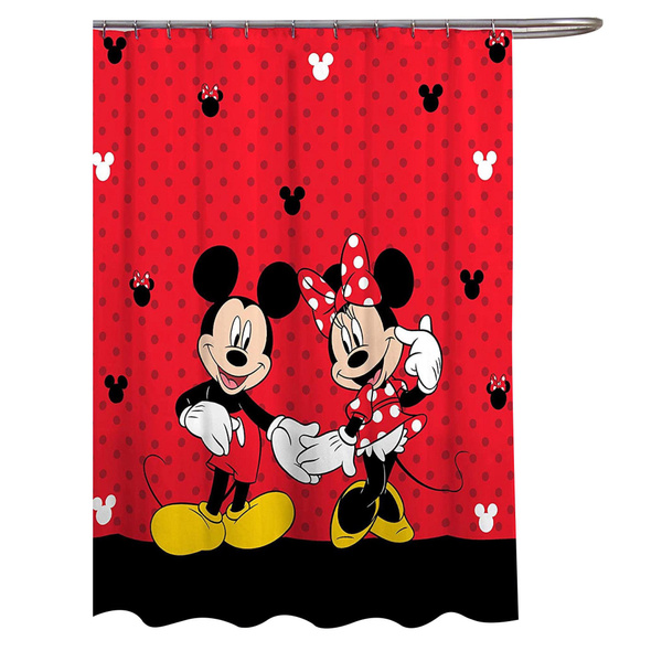 Disney Mickey Minnie Mouse Classic Shower Curtain Wish