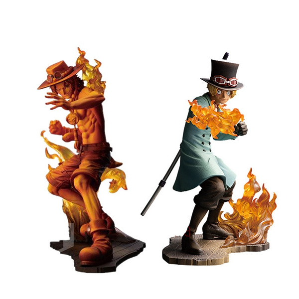 Classic Hot New Anime One Piece Stampede Figure Fire Fetter Sabo Action Figures Ace Figurine Collection Pvc Model Toys Doll Gifts 15cm Wish