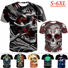 Mens T Shirt, Plus Size, Sleeve, skull