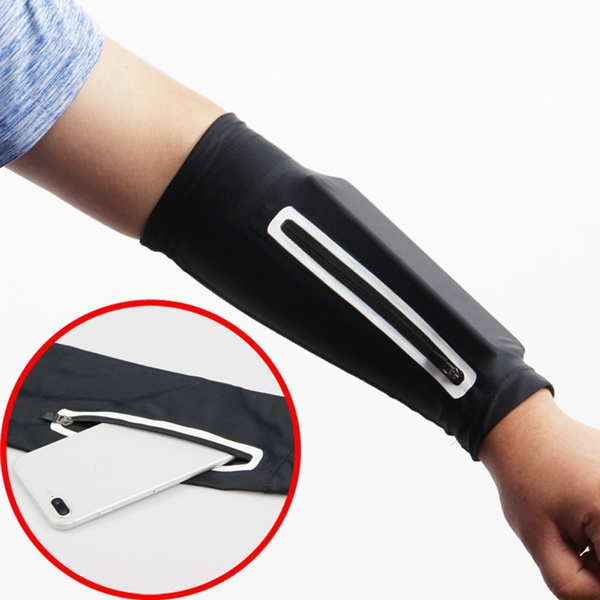 Cycling Mobile Phone Arm Wristband Bag Elastic Multifunction Wrist Arm Bag FA 