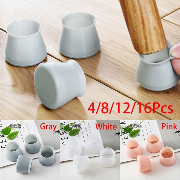 8/16pcs Silicone Chair Leg Caps Pad Furniture Table Feet Cover Floor Protector 