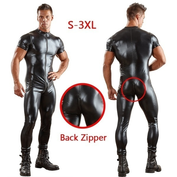 Men's Fashion Latex Men's Jumpsuit 