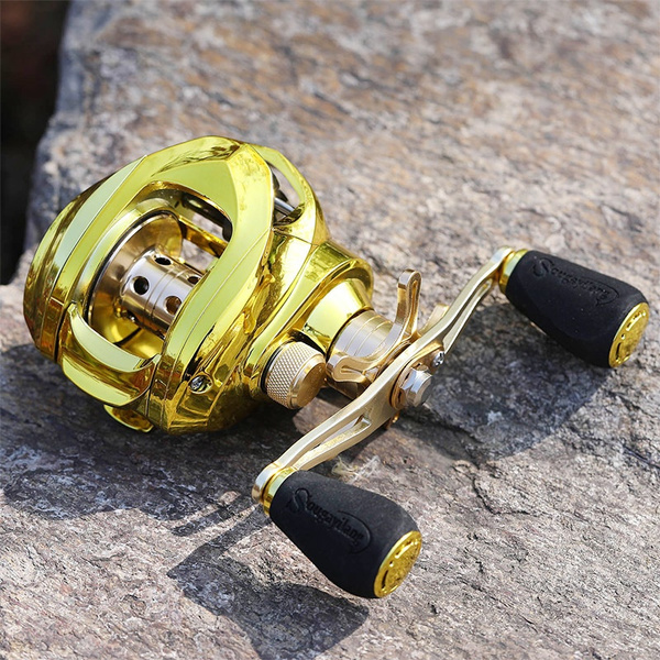 Sougayilang Unique Design Bright Green/Gold Baitcasting Fishing Reel High  Speed 6.3 :1 Gear Ratio Top Quality Fishing Reel for Bass Fishing  Freshwater