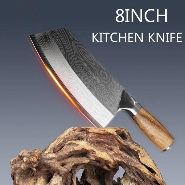 Kitchen Knife Household Stainless Steel Chef Meat Chopper Knife 40Cr13Mov  Stainless Steel Kitchen Knife Set Super Sharp Blade Chinese Handmade Forge Slicing  Knife Cleaver Chopper Cutter Tool