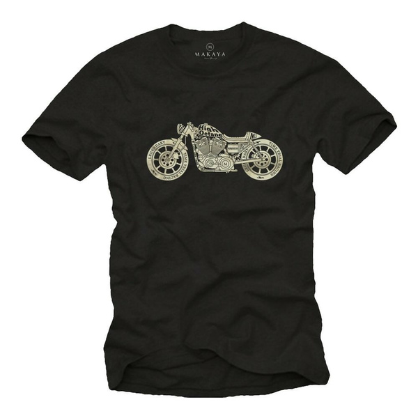 Vintage Motorcycle T-shirt Sportster Custom Chopper Cafe Racer Bobber ...