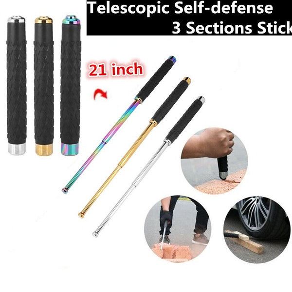 New Outdoor Security Rejection Three Retractable Stick Survival Protector KWTB 