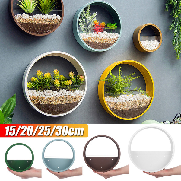 10 20 25 30cm Modern Round Iron Acrylic Hanging Flower Pot Wall Vase Planter Home Decor Rack Room Shelf Floating Wish - Acrylic Wall Vases For Flowers 10 20 25 30cm Modern Round Iron Acrylic Hanging Flower Pot Wall Vase Planter Home Decor Rack Room Shelf Floating Wish - Acrylic Wall Vases For Flowers