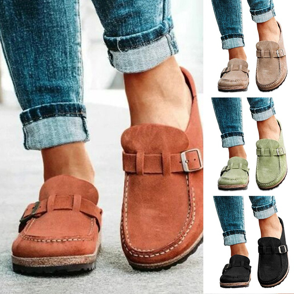 office suede sandals