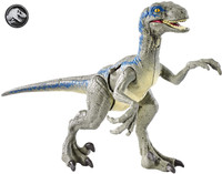 jurassic world ginormous velociraptor blue plush