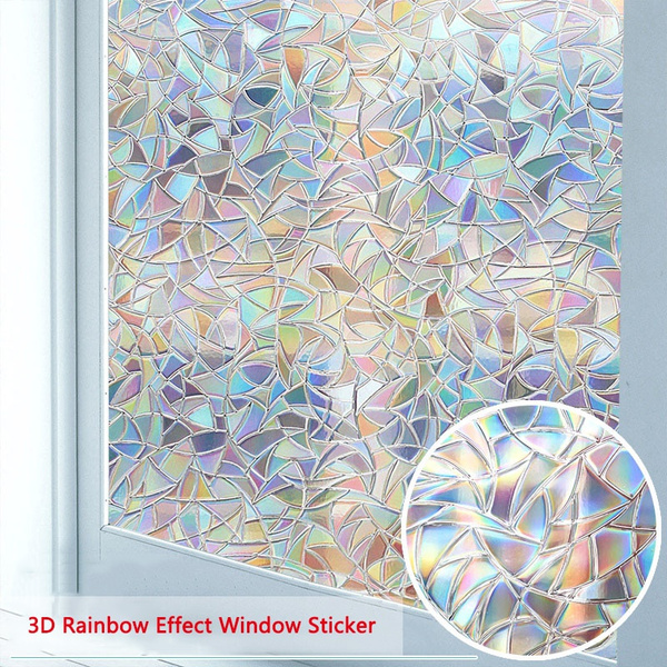 3D Static Cling Cover Frosted Window Glass Film Paper Sticker Privacy Home Decor