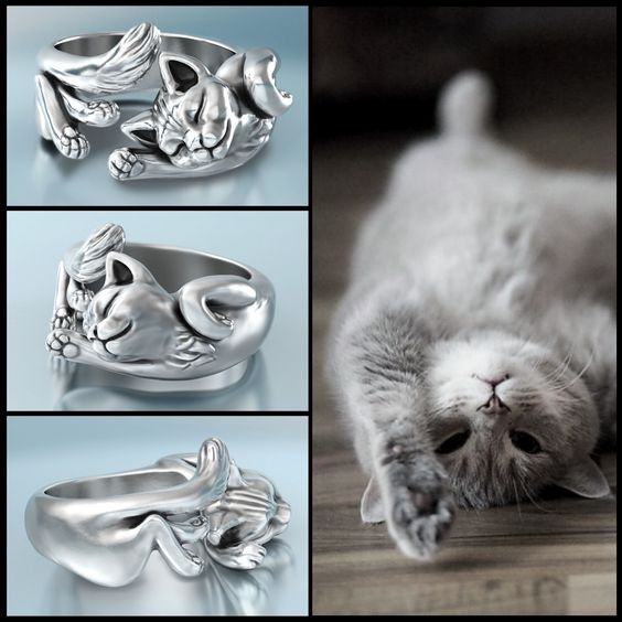 cat shaped ring