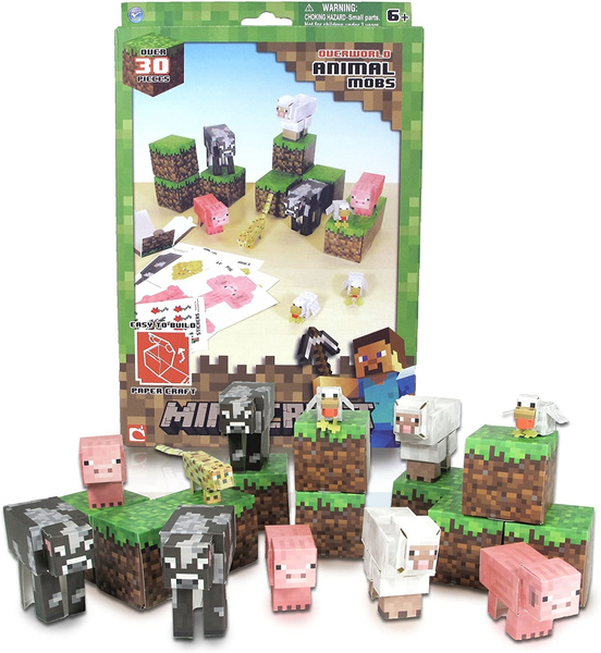  Minecraft Papercraft Hostile Mobs Set, Over 30 Piece