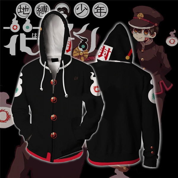 Anime Toilet Bound Hanako Kun Hoodie Sweatshirt Jibaku Shounen Hanako Kun Hoodies Zipper Casual Hooded Tops Coat Outfit For Men Women Wish