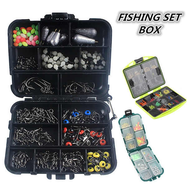 154pcs / 177pcs / 184pcs Fishing Accessories Kit Portable Fishing