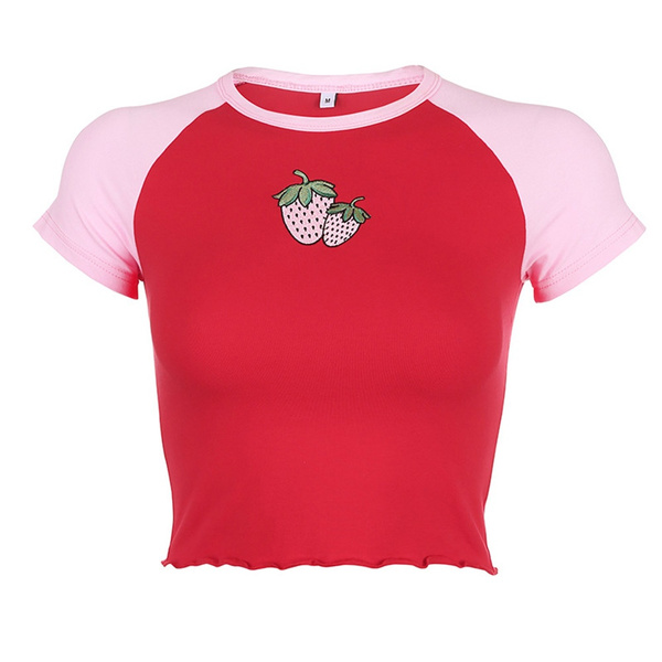 strawberry tshirt with sleeves