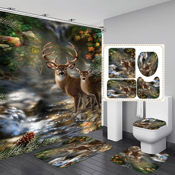 reindeer bathroom decor