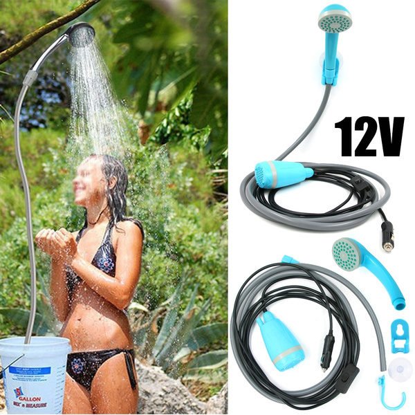 Portable Outdoor Camp Shower Camping Shower Pump Rechargeable Portable  Shower Head for Camping Beach Swimming Hiking Traveling (Orange, Classic) -  Yahoo Shopping