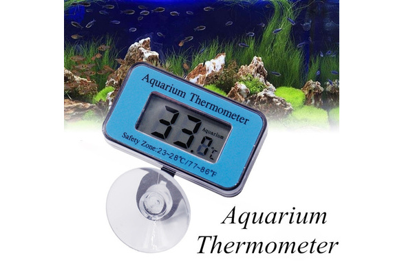 Digital LCD Fish Aquarium Water Tank Temperature Thermometer Suckers New 