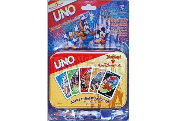 Disney Theme Park Edition Uno Card Game RETIRED Disneyland Disney World  Parks