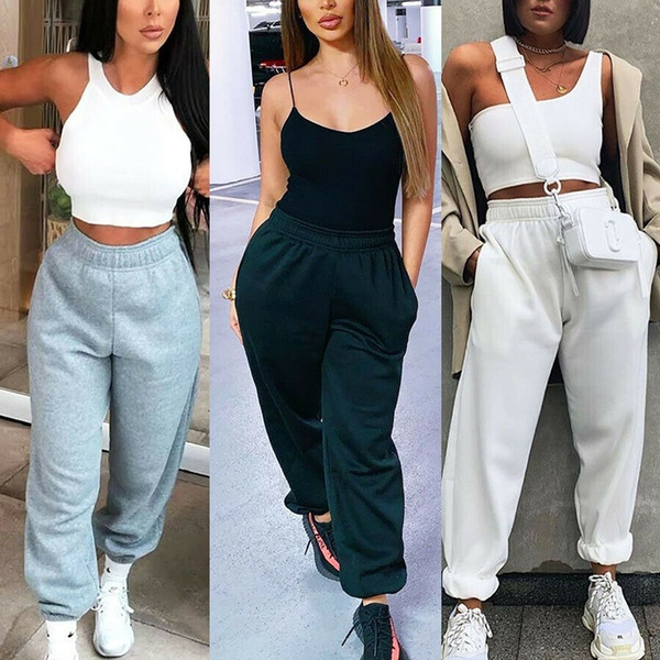 2021 Women 4XL Loose Sport Drawstring Sweatpantsjogger Plus Size High Waist  Yoga Jogging Gym Pants with Pocket - China Sportswear and Active Wear Women  price | Made-in-China.com