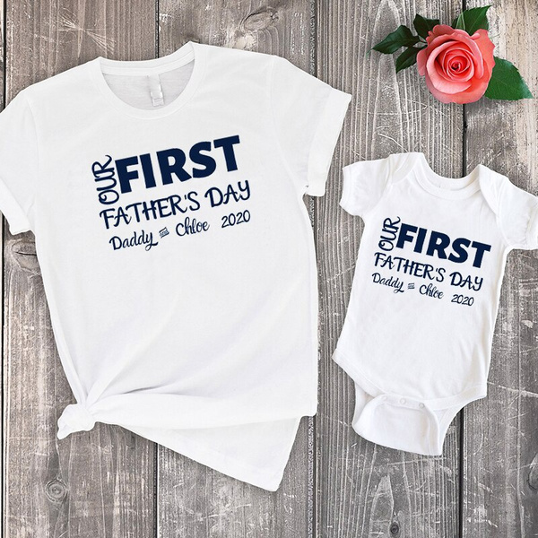 first fathers day matching shirts