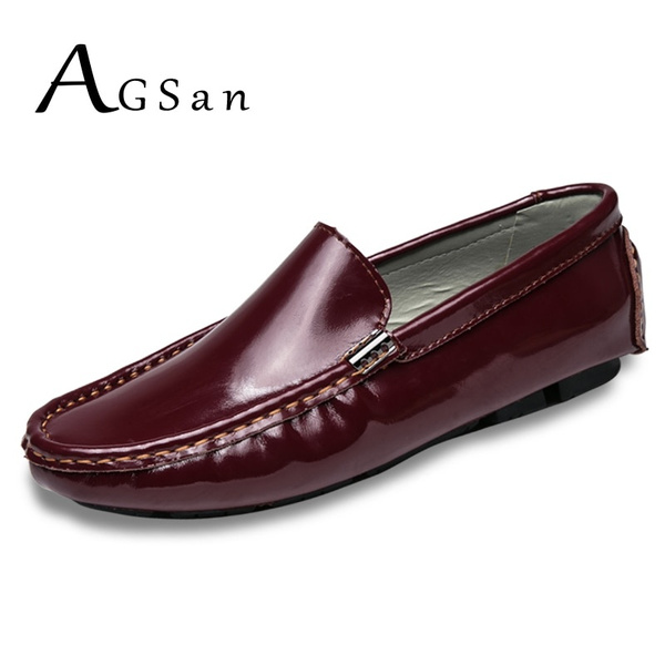 mens burgundy moccasins