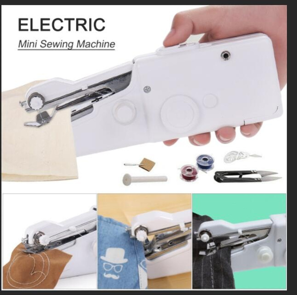 Mini Sewing Machine Suitable for Clothing Cordless Portable Electric Sewing Machine Home Travel Use Curtains 