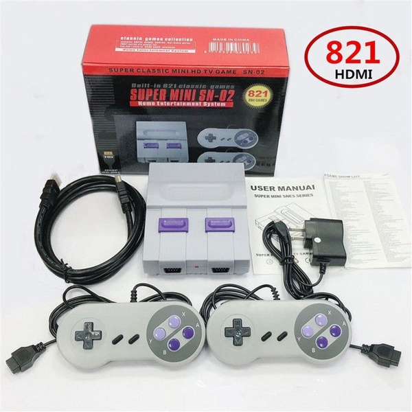 Mini super nintendo with built in shop games