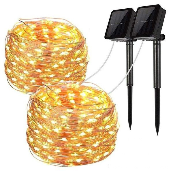 USB 5M 10M 20M LED Copper Wire String Fairy Light Indoor Outdoor Decoration 