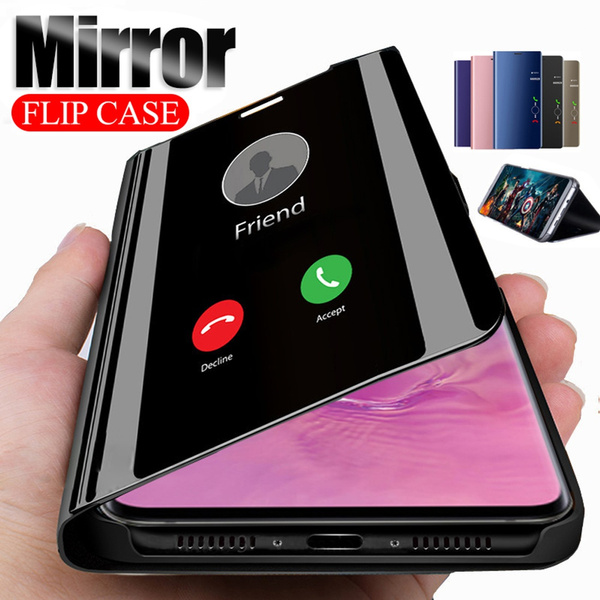 Smart view Ventana Cuero Abatible De pie Estuche Cubierta para 8//8T//8 Pro Xiaomi Redmi Note