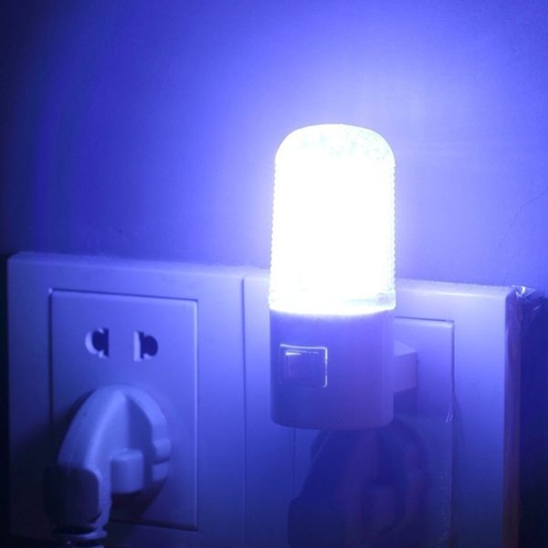 2pcs Emergency Light Wall Lamp Home Lighting Led Night Eu Plug Bedside Mounted Energy Efficient Wish - Plug In Wall Mounted Night Light
