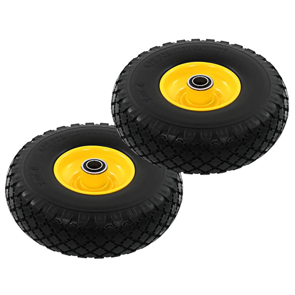 Sack Truck Wheels 2 pcs Solid PU 3.00-4 (260x85) Sackkarrenräder Wielen ...