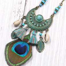 peacock, Tassels, Fashion, Jewelry