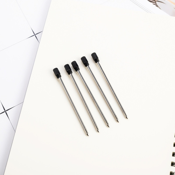 20 Recharges De Stylo Bille 1.0mm Point Medium - Compatibles Métal, Marque Uxcell