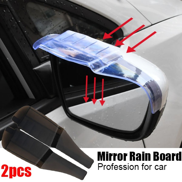 2pcs Car Rear View Mirror Rain Eyebrow