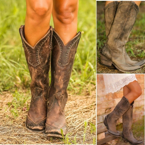 womens yellow cowboy boots