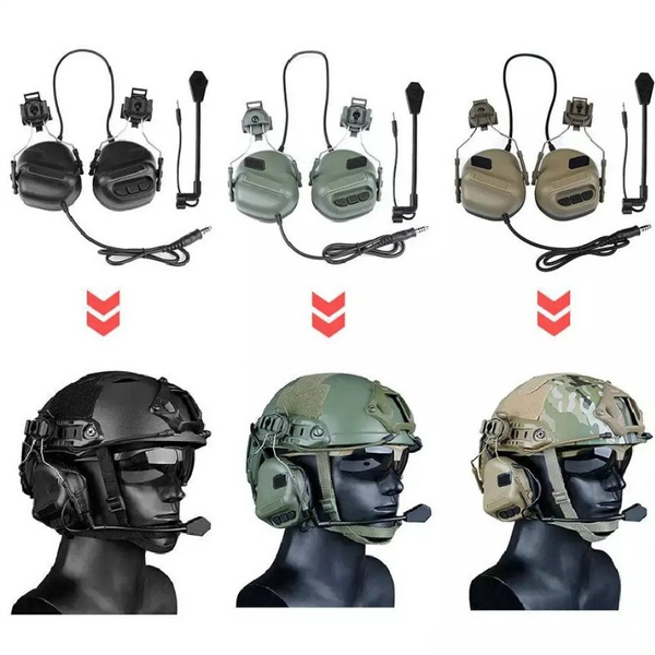 tactical headset for helmet