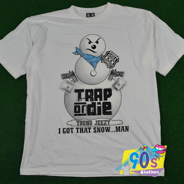 Vintage Young Jeezy Trap Or Die Snowman T Shirt | Wish