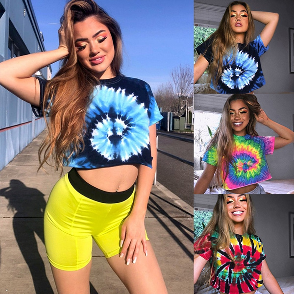 rainbow tie dye shirt outfit