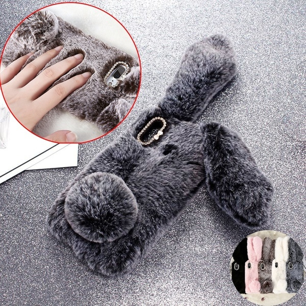 Bling Diamond Bunny Rabbit Fur Case Bunny Ear Phone Case For Girls Fuzzy Cute Warm Winter Soft Furry Fluffy Ball Fur Hair Plush Protective Cover For Apple Iphone 5 5s Se 6 Bling Diamond Bunny Rabbit Fur Case Bunny Ear Phone Case For Girls Fuzzy Cute Warm Winter Soft Furry Fluffy Ball Fur Hair Plush Protective Cover For Apple Iphone 5 5s Se 6