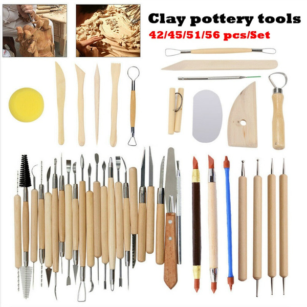 Clay Sculpture Pottery Tools Multi-specification Multi-function Carving  Combination Art Supplies Set