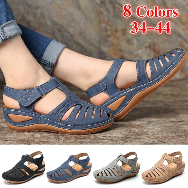 New Ladies Sandals Summer Shoes Ladies Wedge Wedges Ladies Sandals High  Heel Gladiator Plus Size