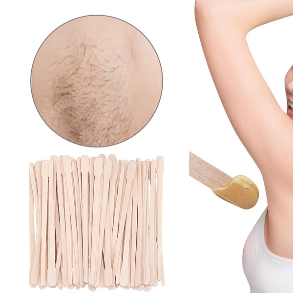 Wooden Wax Sticks - Waxing Applicator Sticks for Hair Removal and