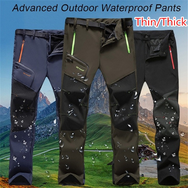 Men's Fashion Spring Outdoor Waterproof Trousers Hiking Climbing