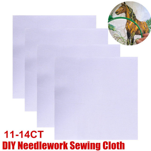 11CT 14CT Aida Cloth Embroidery Cross Stitch Fabric DIY Needlework Sewing Cloth Wish